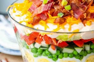Classic 7 Layer Salad: The Best Recipe Ever! | Quick Salad Recipes for Healthy Salad Ideas to Boost Your Nutrition
