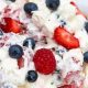Patriotic Red, White & Blue Cheesecake Salad Recipe | Quick Salad Recipes for Healthy Salad Ideas to Boost Your Nutrition