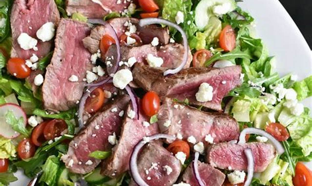 Blue Cheese Steak Salad Recipe | Quick Salad Recipes for Healthy Salad Ideas to Boost Your Nutrition