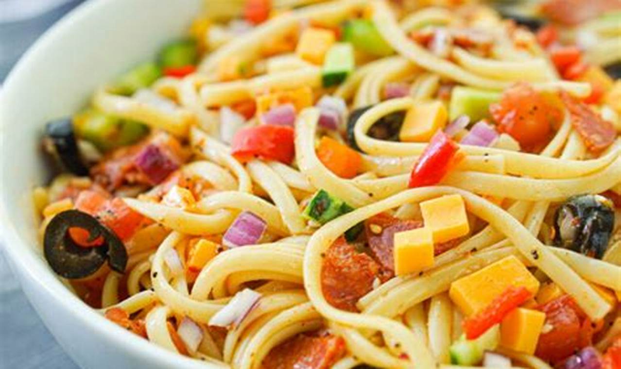 Ultimate Linguine Salad Supreme Recipe | Quick Salad Recipes for Healthy Salad Ideas to Boost Your Nutrition