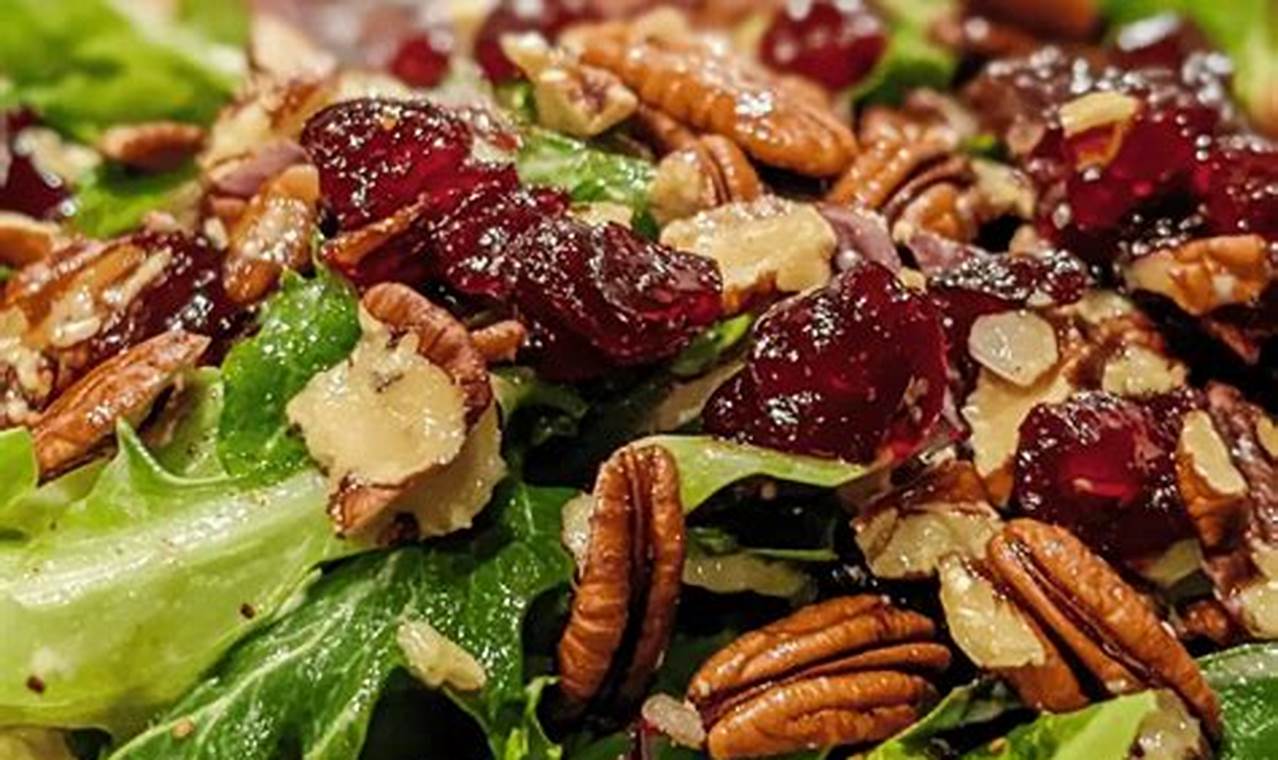 Best Cranberry Pecan Salad Recipe Ever | Quick Salad Recipes for Healthy Salad Ideas to Boost Your Nutrition