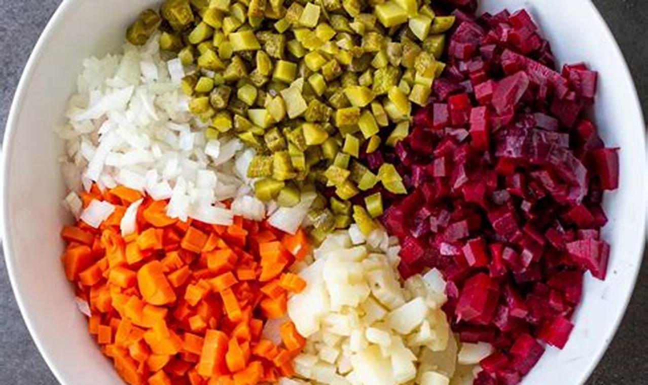 Classic Russian Vinaigrette Salad Recipe | Quick Salad Recipes for Healthy Salad Ideas to Boost Your Nutrition