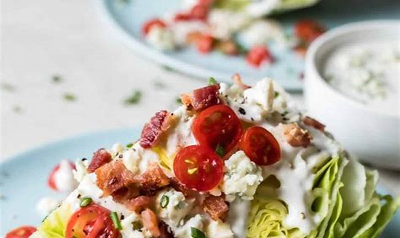 Wedge Salad Recipe With Ranch | Quick Salad Recipes for Healthy Salad Ideas to Boost Your Nutrition