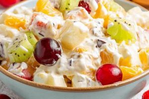 Classic Creamy Fruit Salad with Mayo Recipe | Quick Salad Recipes for Healthy Salad Ideas to Boost Your Nutrition