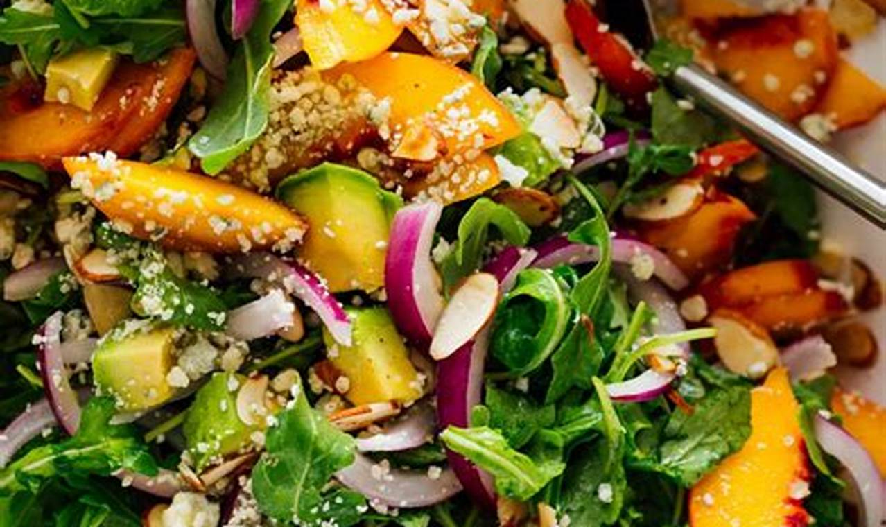 Best Peach Salad Recipe | Quick Salad Recipes for Healthy Salad Ideas to Boost Your Nutrition