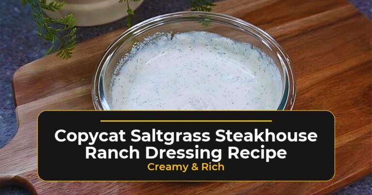 copycat saltgrass steakhouse ranch dressing recipe creamy rich