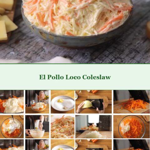 el pollo loco coleslaw collage