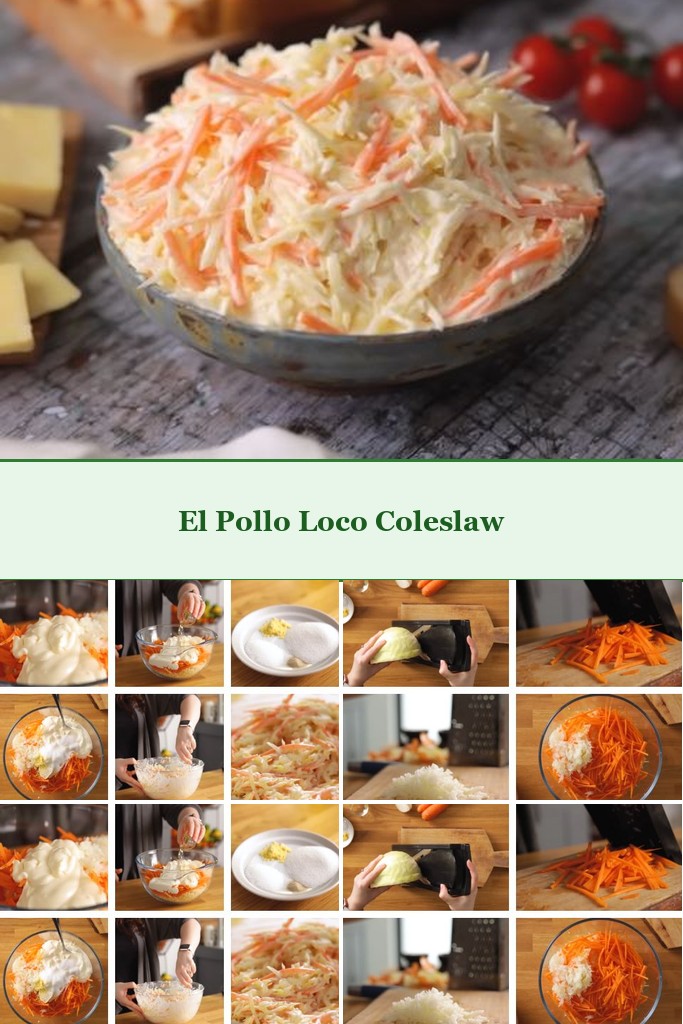 el pollo loco coleslaw collage
