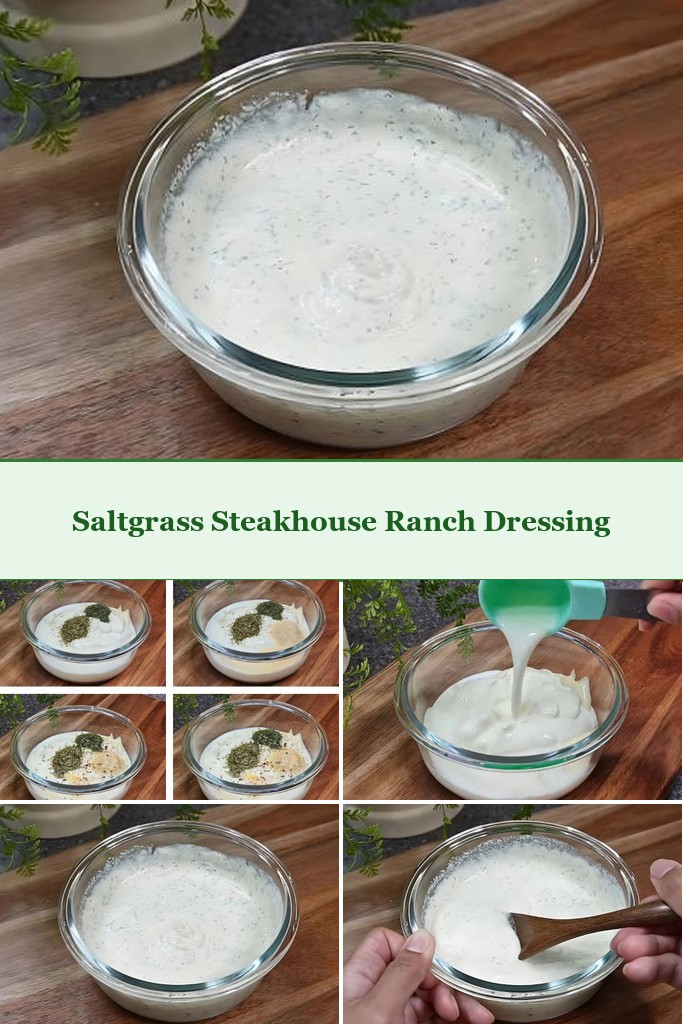 saltgrass steakhouse ranch dressing copycat collage