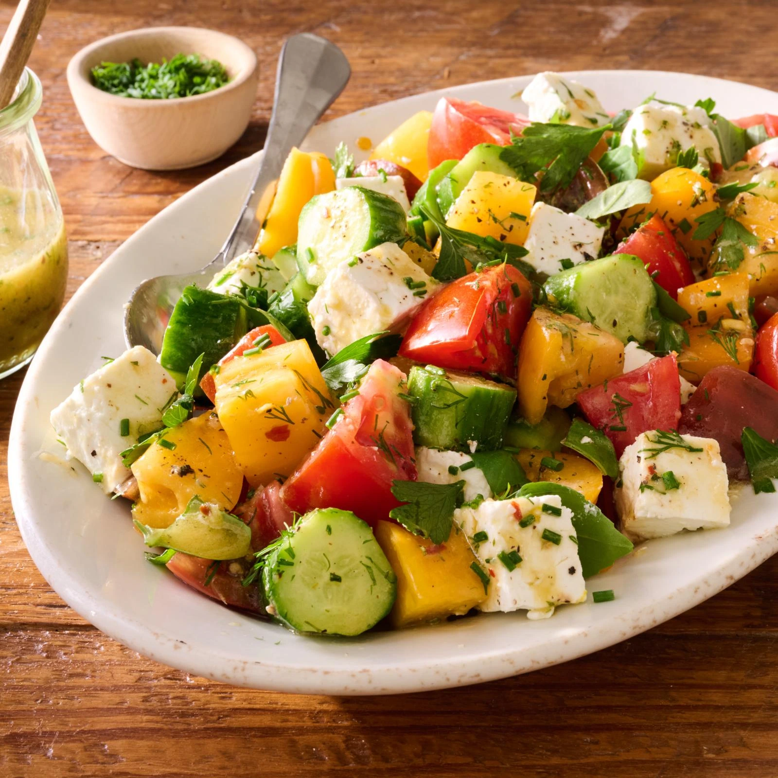 Tomato Cucumber & Feta Salad