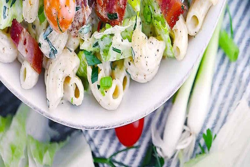 make the dressing for BLT Pasta Salad