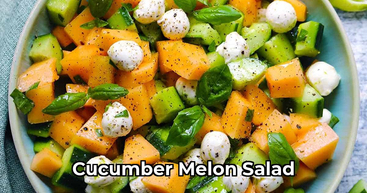 Cucumber Melon Salad - Healthy and delicious salad