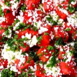 Watermelon Feta Salad with Mint - Healthy and delicious salad